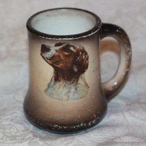 Vintage German Beer Stein Mug Dog Pointer Terrier